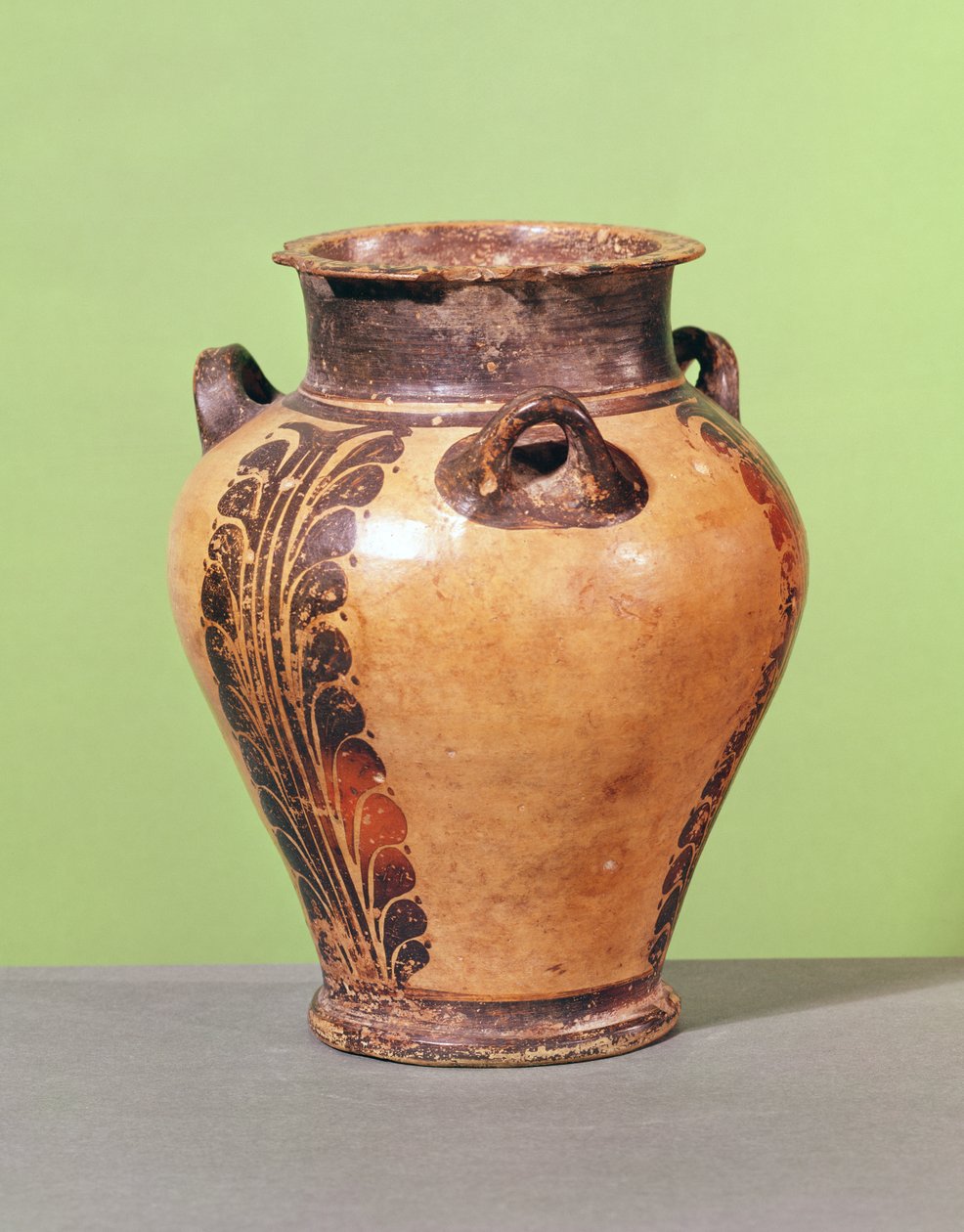 Kleiner Pithos mit stilisiertem Blattmuster, 1500-1400 v. Chr. von Minoan