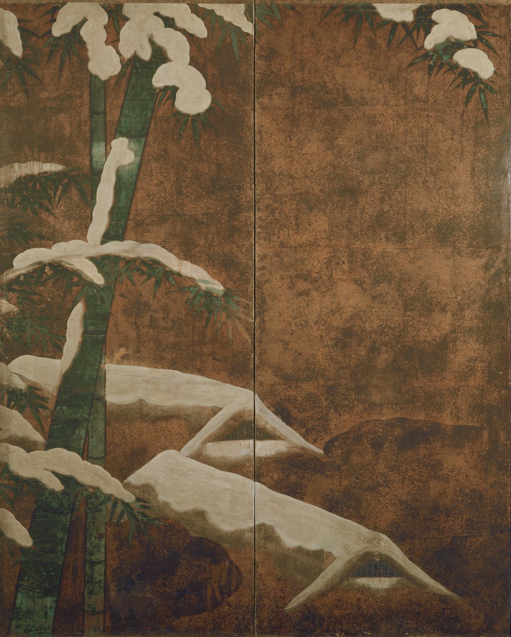 Bambus im Schnee, ca. 1600 von Mitsuyoshi Tosa