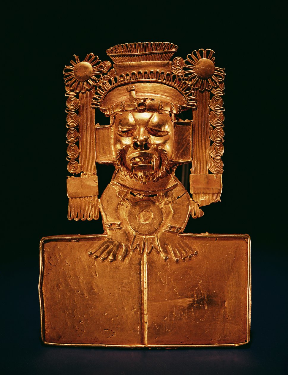 Brustschmuck des Gottes Xipe Totec von Mixtec