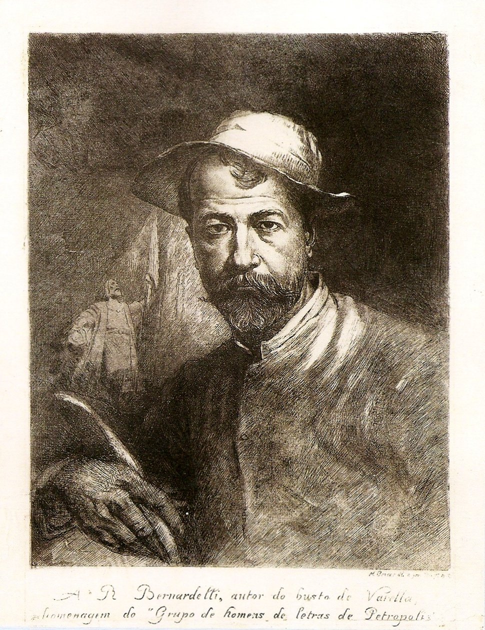 Porträt von Rodolpho Bernardelli von Modesto Brocos