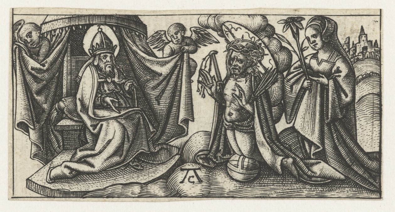 Christus vor dem Thron Gottes von Monogrammist AC