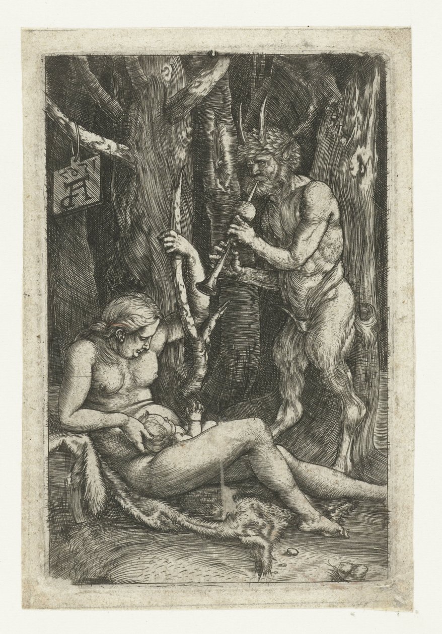Die Satyrfamilie von Monogrammist AD