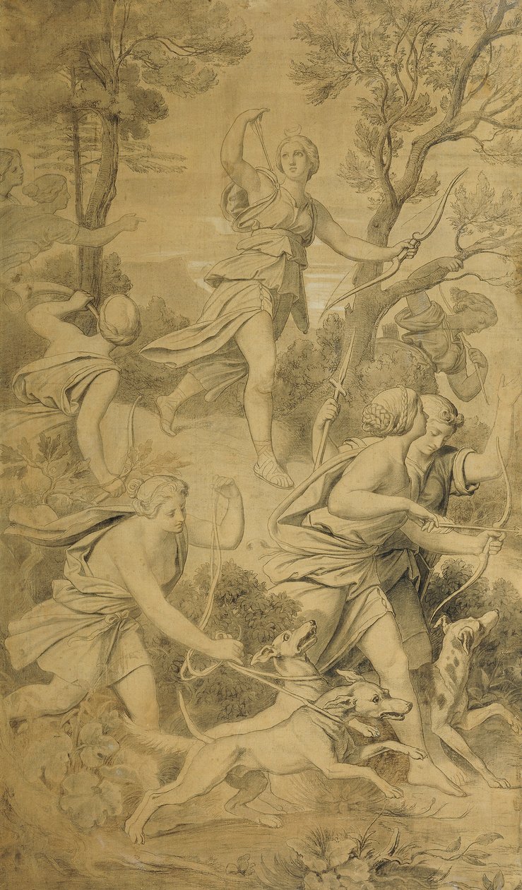 Diana mit ihren Gefährtinnen von Moritz Ludwig von Schwind