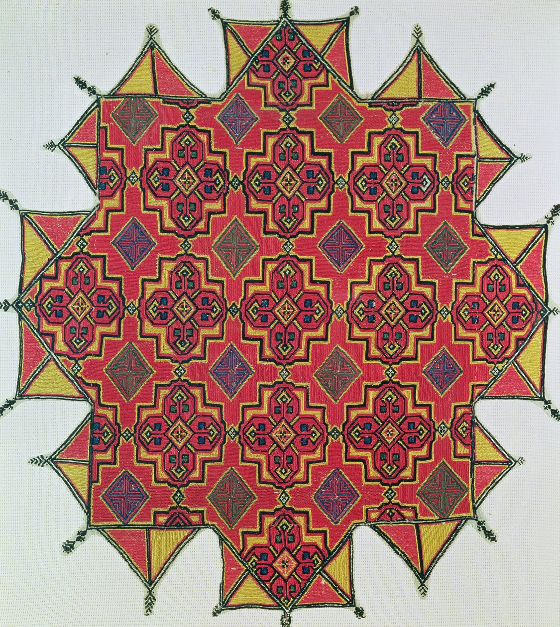 Textil mit geometrischem Muster von Moroccan School