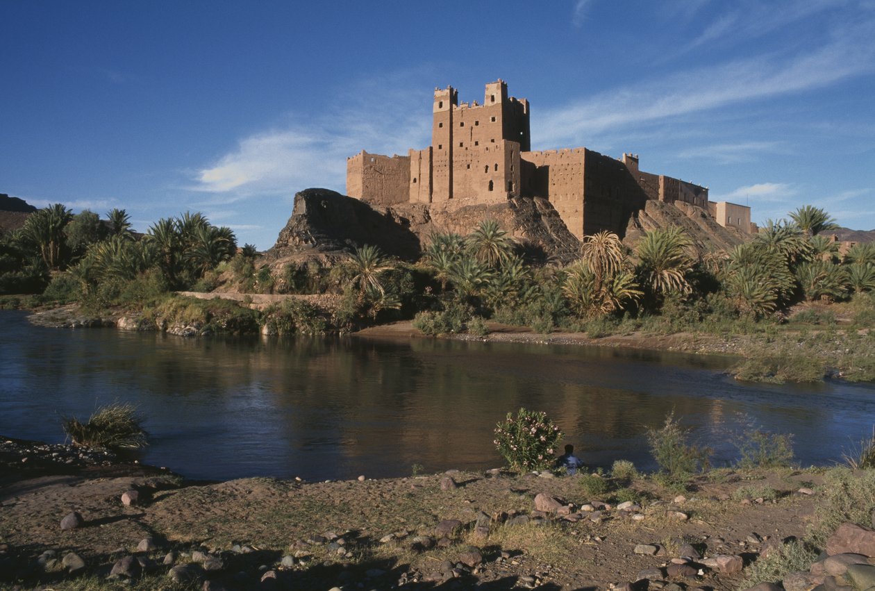 Ansicht eines Ksar, Dra-Tal von Moroccan School