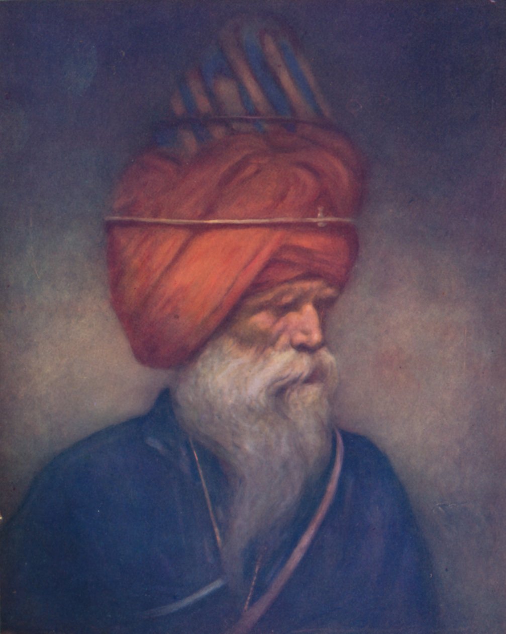 Ein Sikh-Speerträger, 1903 von Mortimer L Menpes