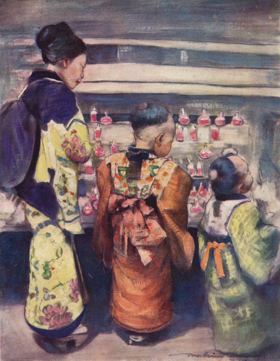 Zuckerwasserstand, ca. 1887, 1901 von Mortimer L Menpes