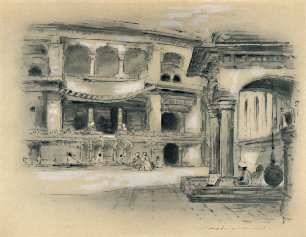Stadt Amritsar von Mortimer L Menpes