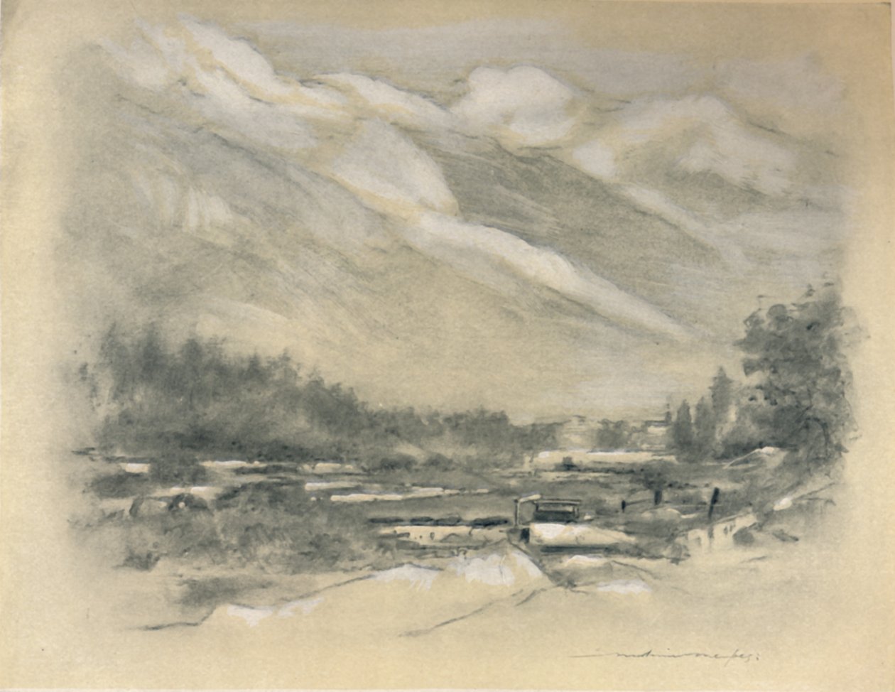 Nachbarschaft von Chamounix, 1903 von Mortimer Ludington Menpes