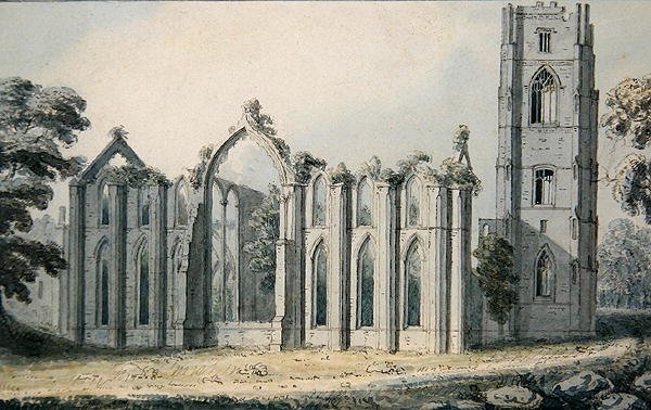 Fountains Abbey von Moses Griffith