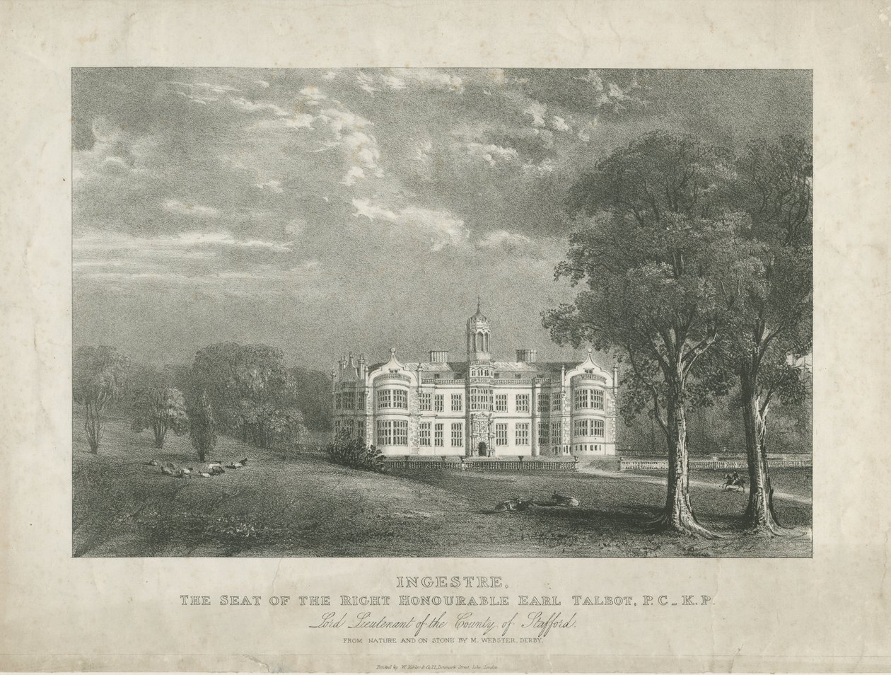 Ingestre Hall von Moses Webster