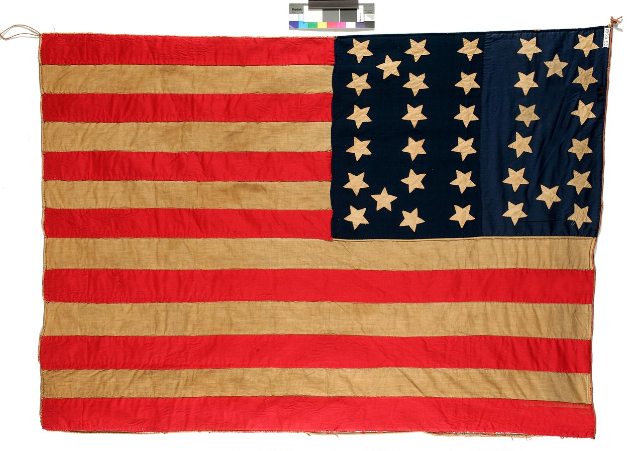 Flagge: 34 Sterne Amerikanisch, 1861-63 von Mrs. John E. Forbes