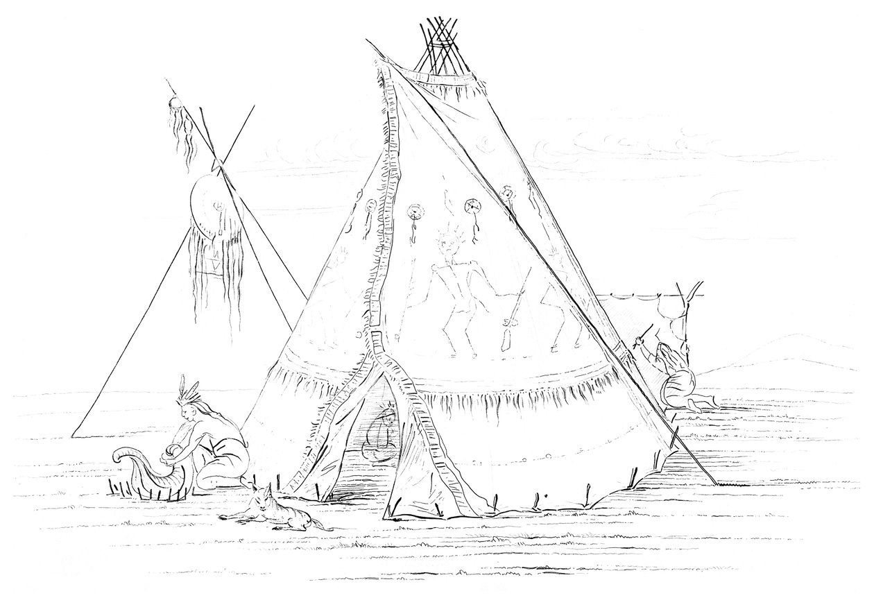 Teepee, 1841 von Myers and Co