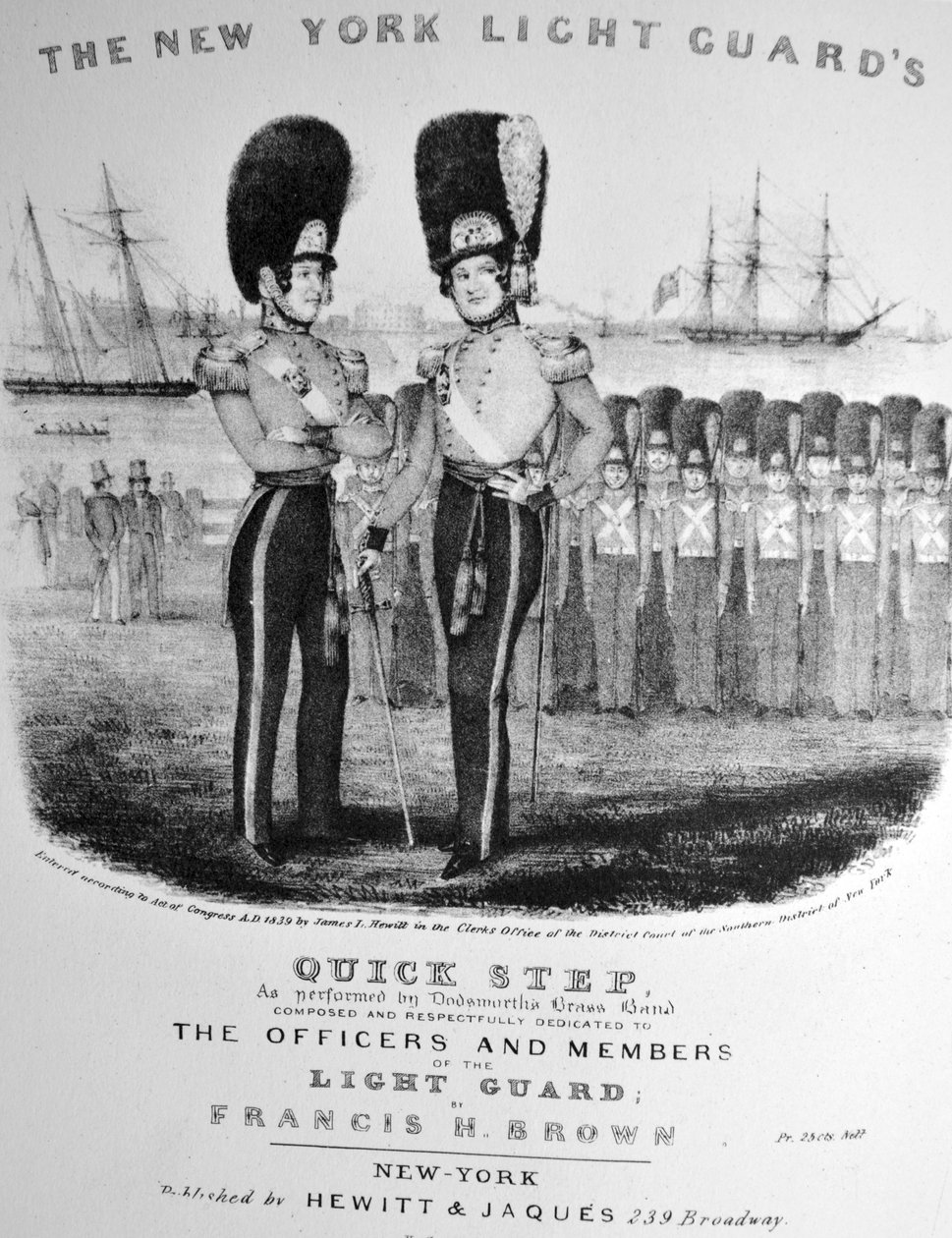 Die New York Light Guards Quick Step von N. and Ives, J.M. Currier