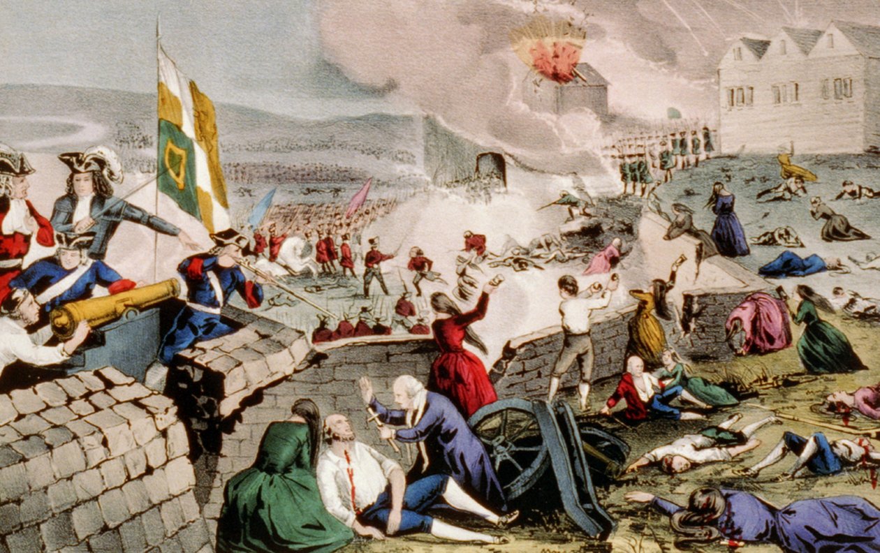 Die Belagerung von Limerick, 1848 von N. and Ives, J.M. Currier