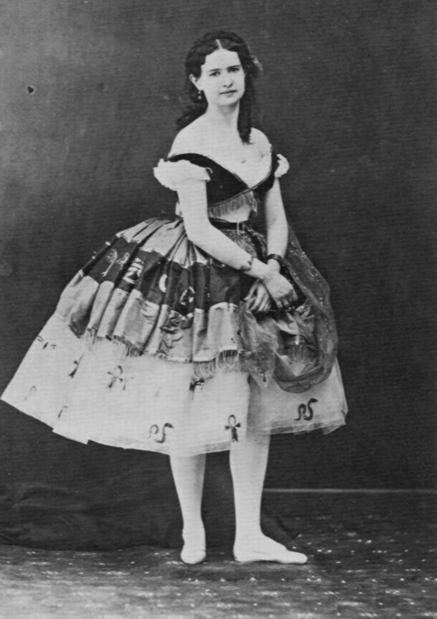 Maria Surovshchikova-Petipa, russische Balletttänzerin, ca. 1861 von Nadar