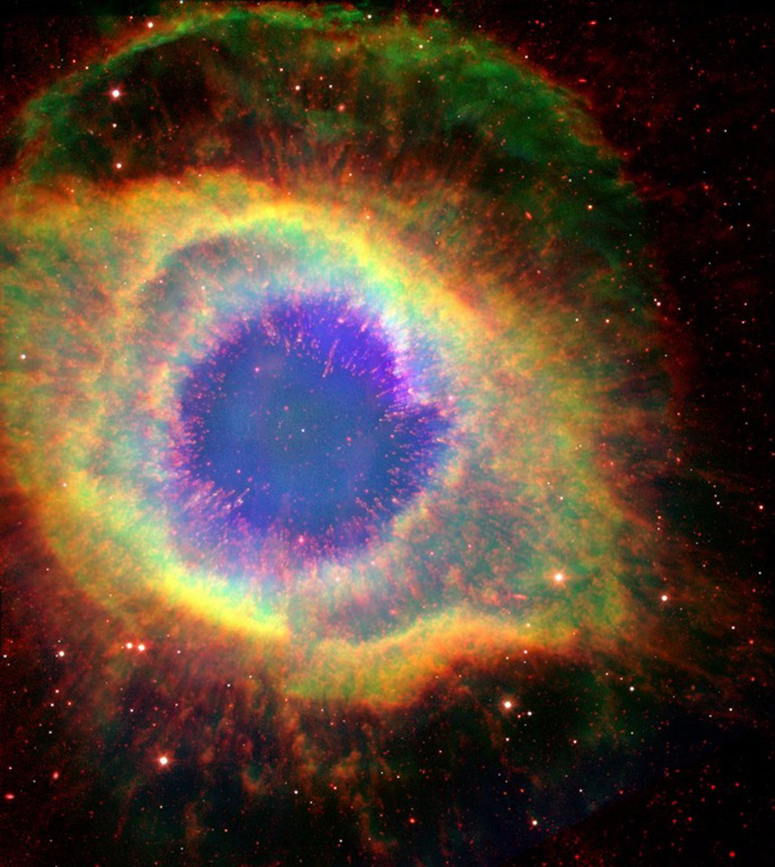 Der Helixnebel (NGC 7293), manchmal das Auge Gottes genannt, ein großer planetarischer Nebel im Sternbild Wassermann. von National Aeronautics and Space Administration National Aeronautics and Space Administration