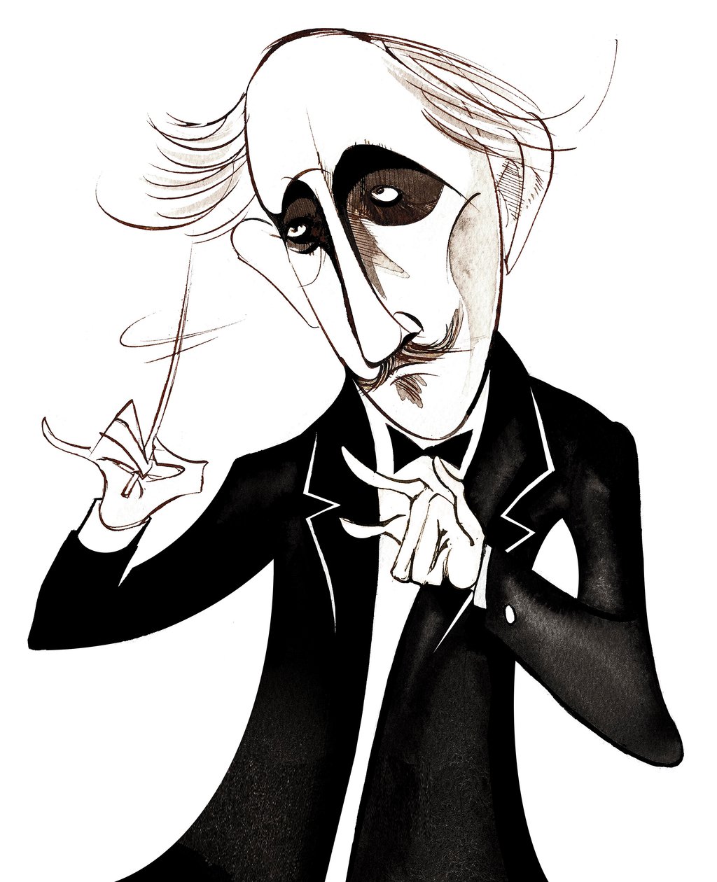 Arturo Toscanini, Karikatur von Neale Osborne