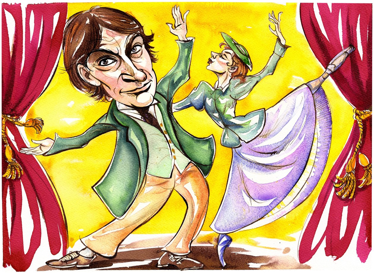 David Bintley - Karikatur von Neale Osborne