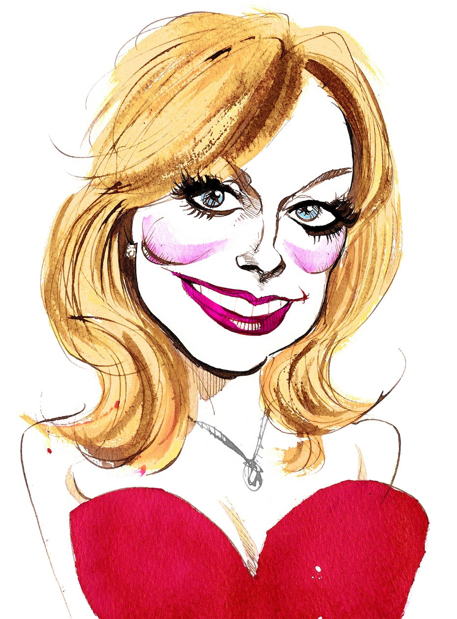 Katherine Jenkins, walisische Sängerin; Karikatur von Neale Osborne