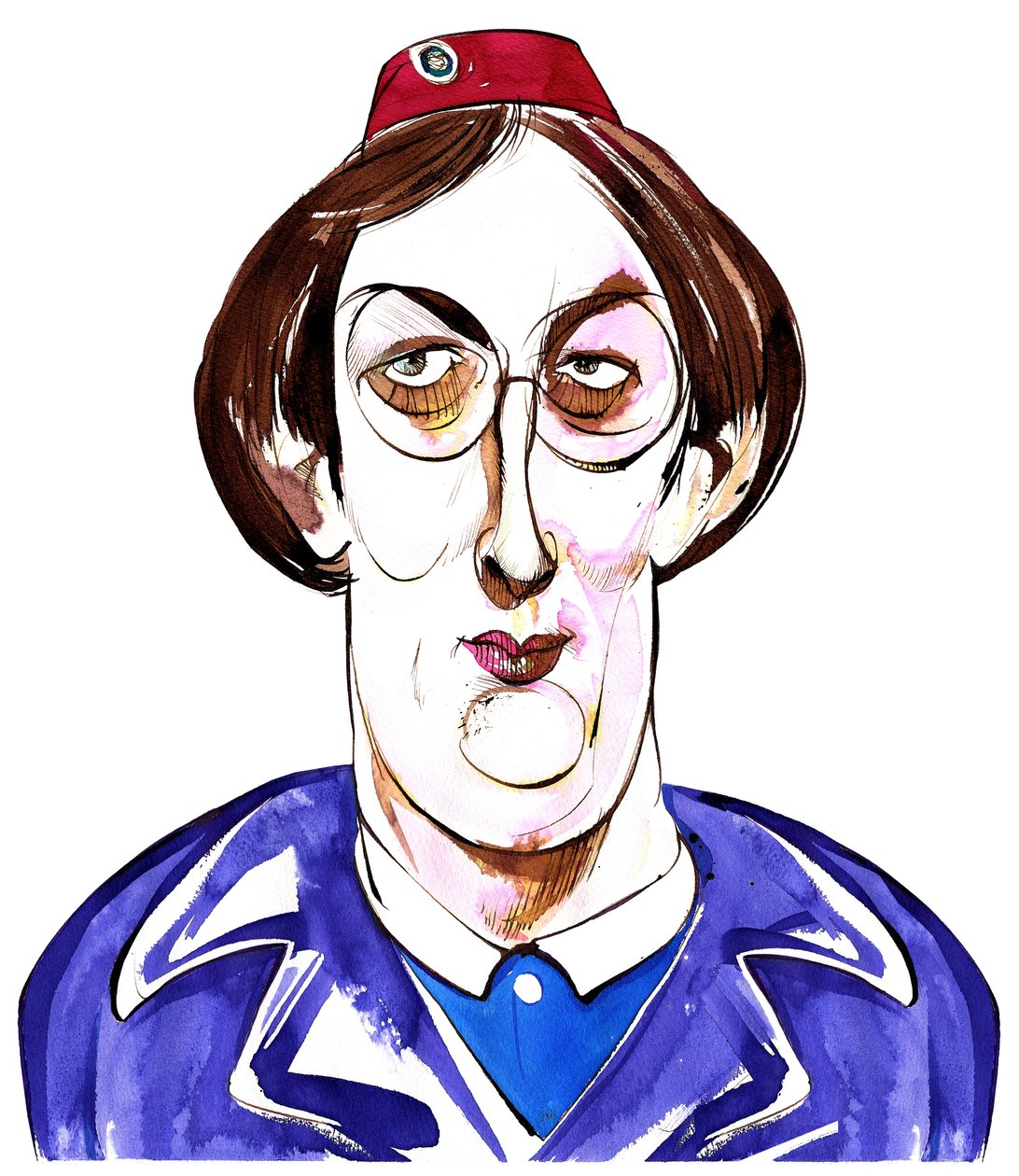 Miranda Hart - Karikatur als Chummy aus der BBC-Serie Call the Midwife von Neale Osborne