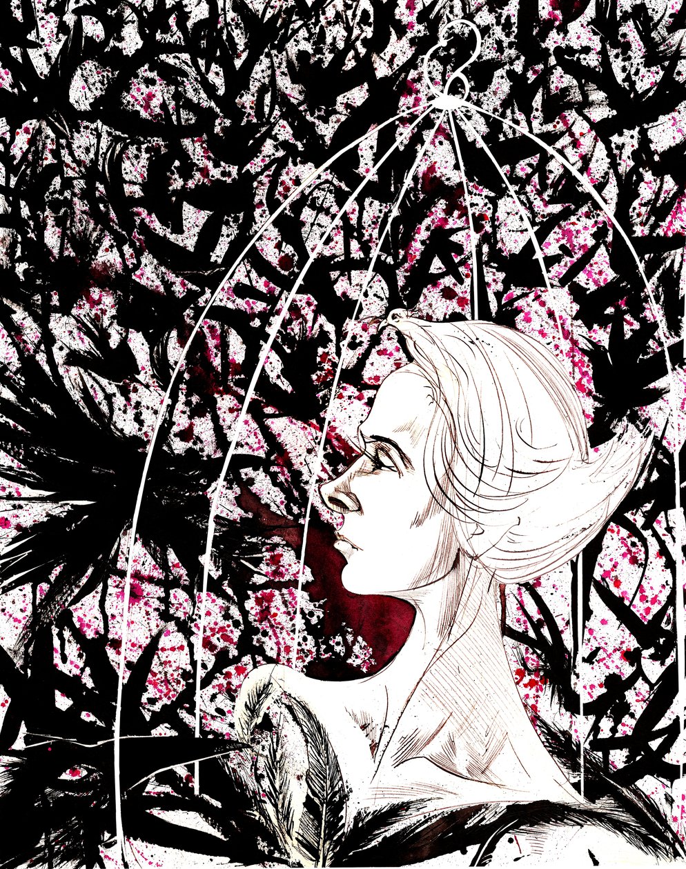Tippi Hedren - Karikatur der amerikanischen Schauspielerin, geboren 1935 von Neale Osborne
