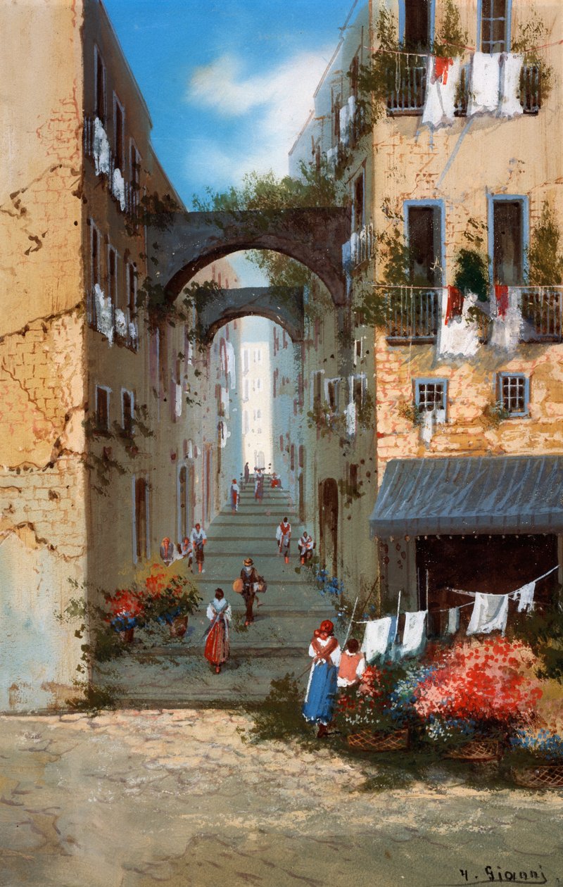 Blick auf Neapel von Neapolitan School