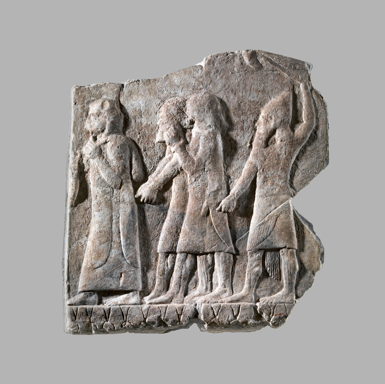 Relief: Prozession von Gefangenen, ca. 704-681 v. Chr. (Gipsalabaster) von Neo Assyrian