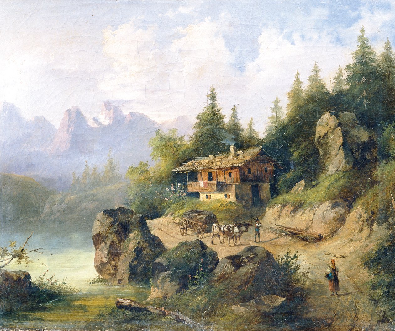 Berchtesgaden mit Watzmann von Leopold Blonder