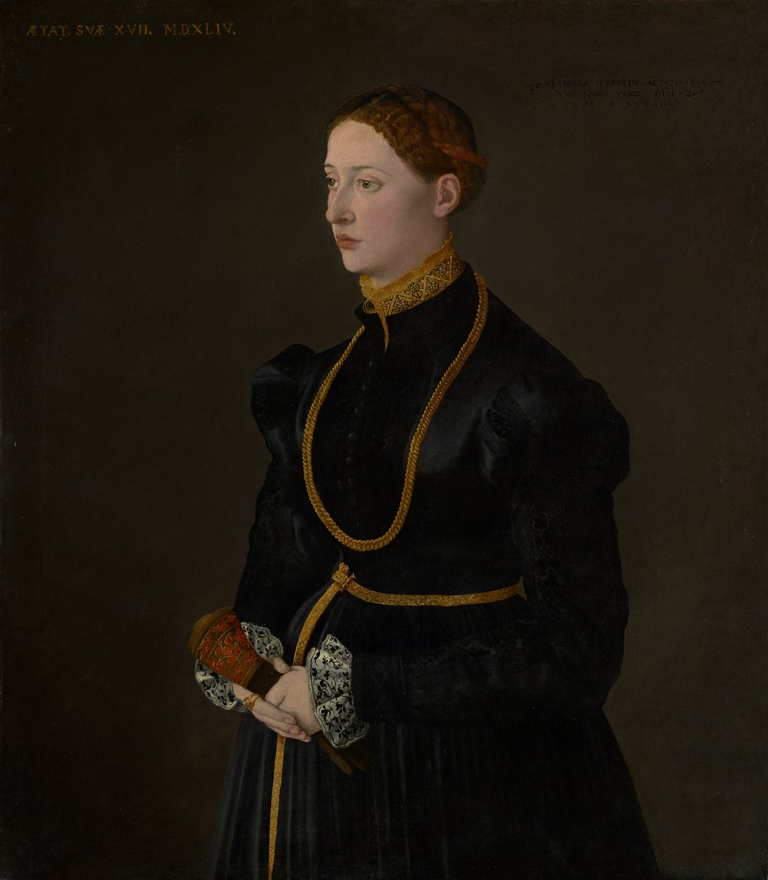 Porträt von Barbara Kressin, 1544 von Netherlandish School