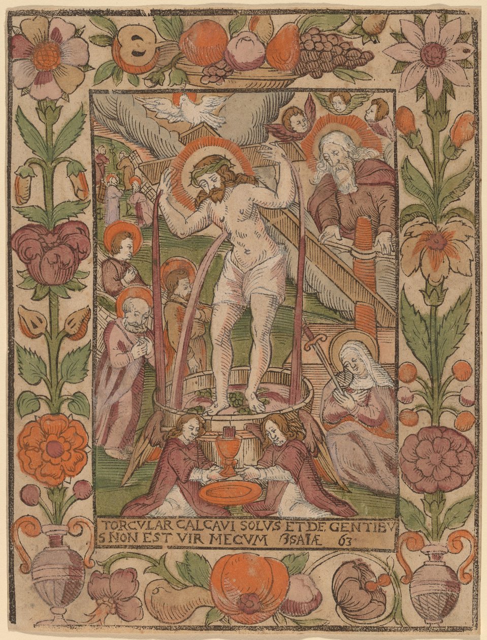 Christus in der Kelter von Netherlandish 16th Century