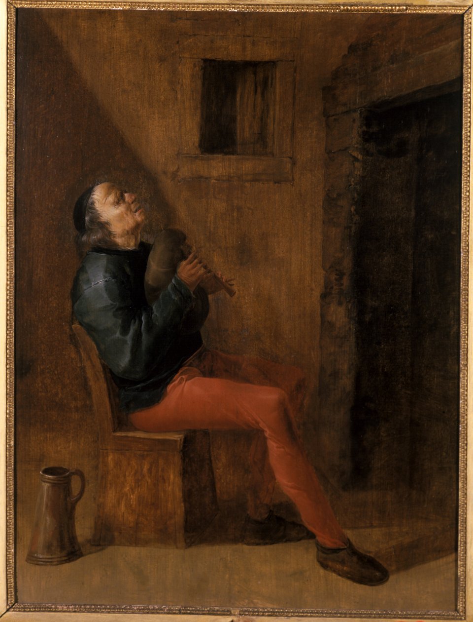 Alter Dudelsackspieler von Netherlandish School