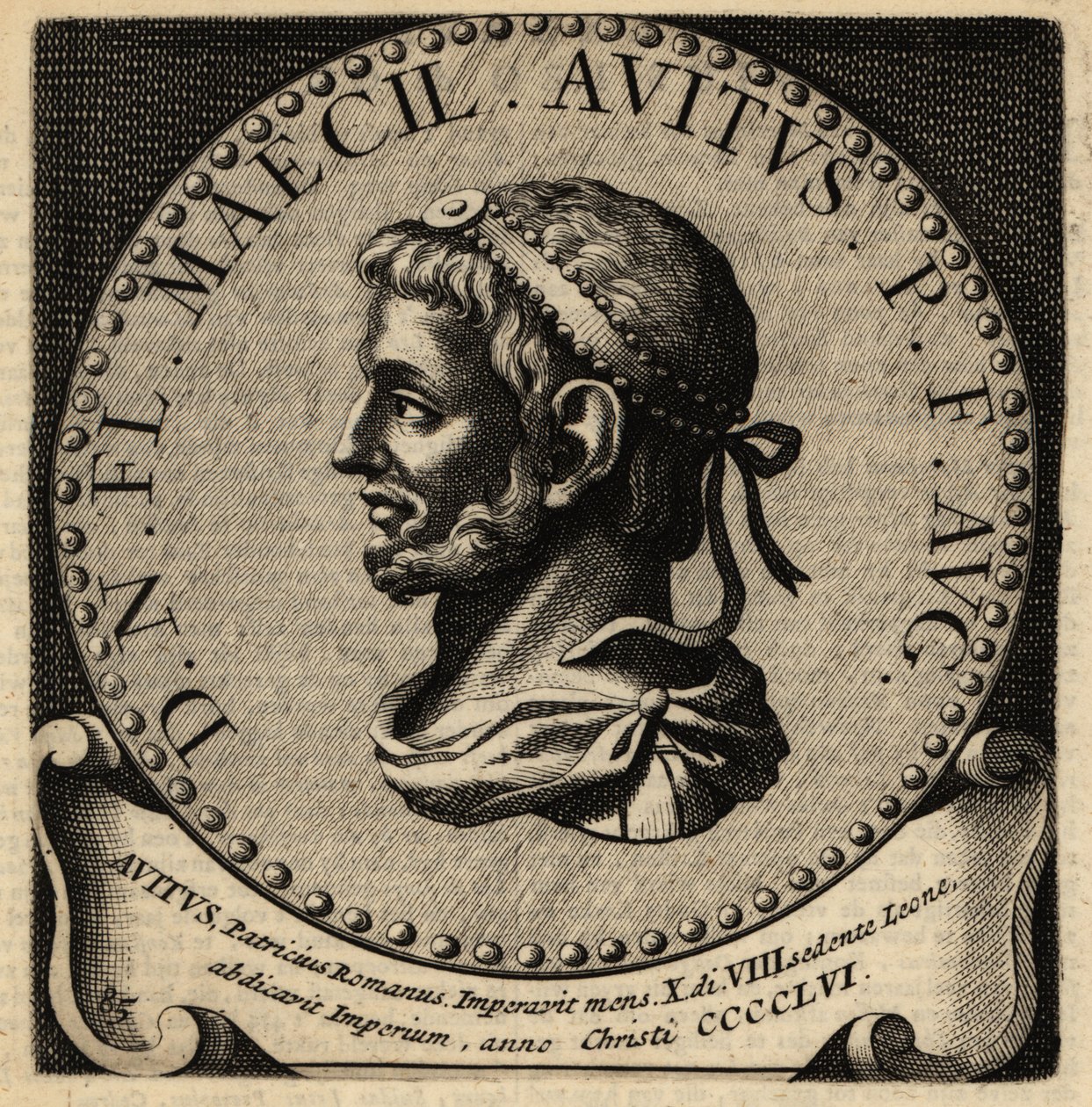 Porträt des römischen Kaisers Avitus von Netherlandish School