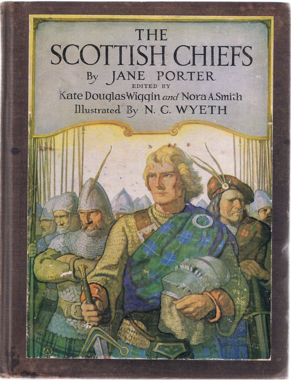 Vorderes Buchdeckeldesign, aus The Scottish Chiefs, veröffentlicht von Charles Scribner