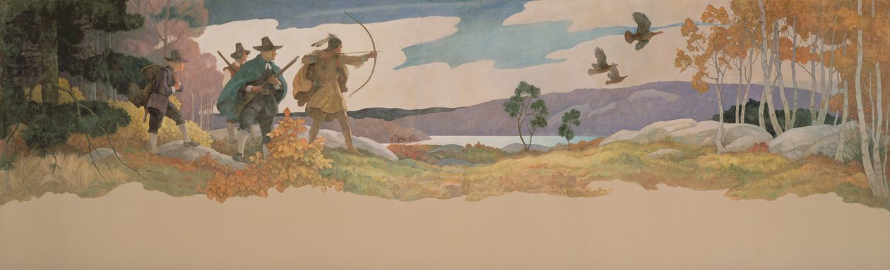 Die Truthahnjäger, 1941 von Newell Convers Wyeth