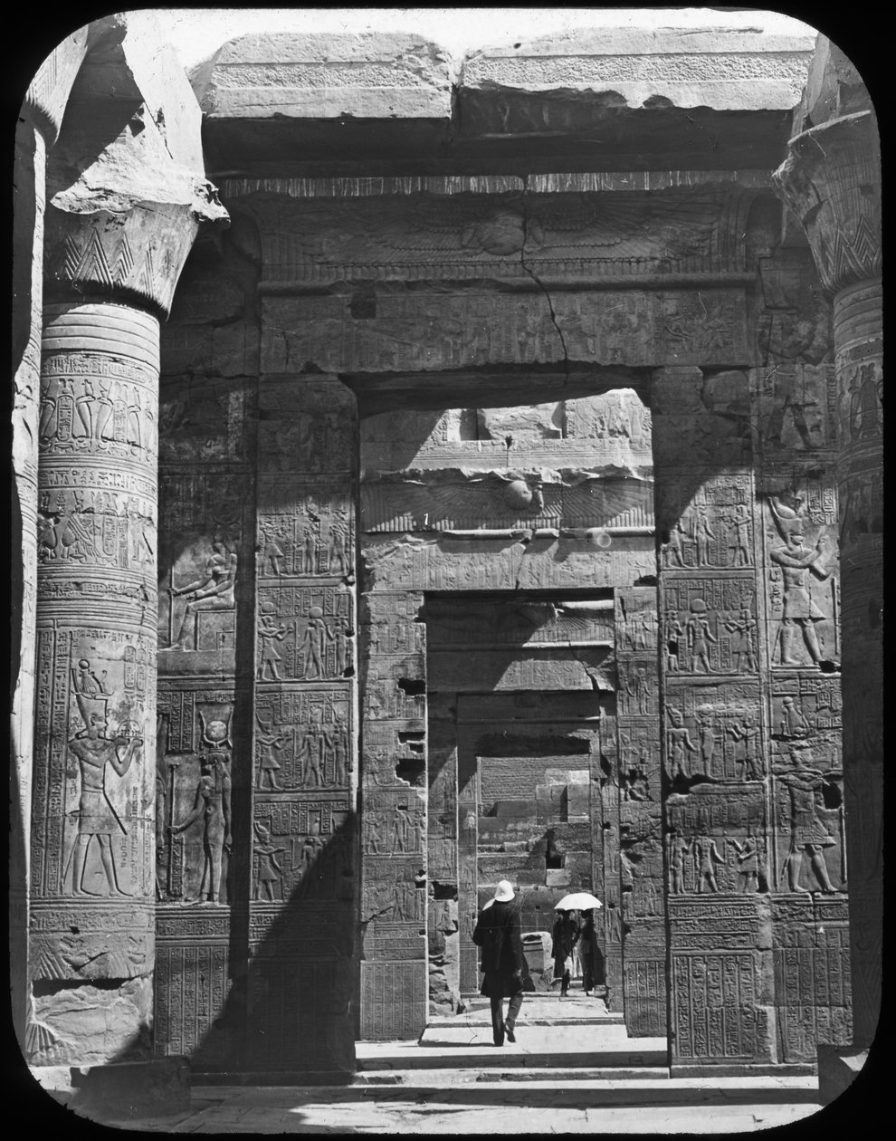 Tempel Eingang, Kom Ombo, Ägypten, ca. 1890 von Newton and Co