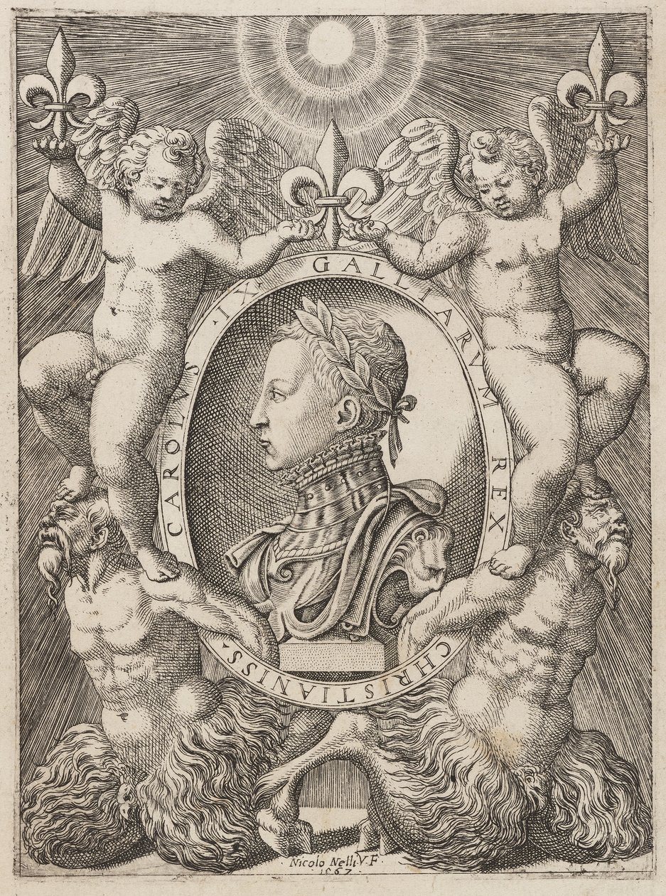 Karl IX. von Frankreich, veröffentlicht um 1567 von Niccolò Nelli