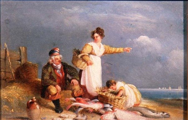 Fischer mit dem Fang von Nicholas Condy