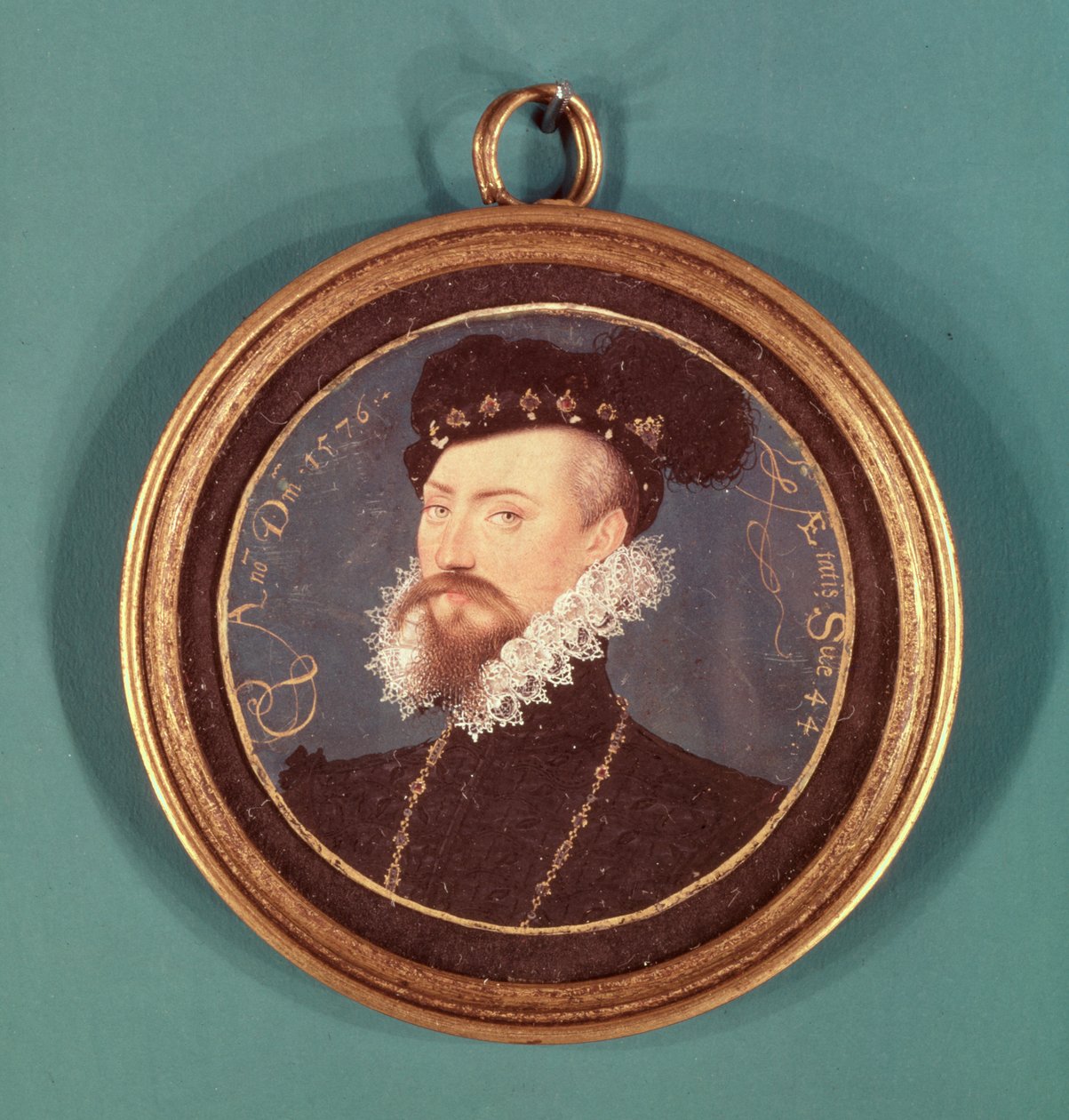 Robert Dudley, Earl of Leicester (ca. 1532-88) 1576 von Nicholas Hilliard