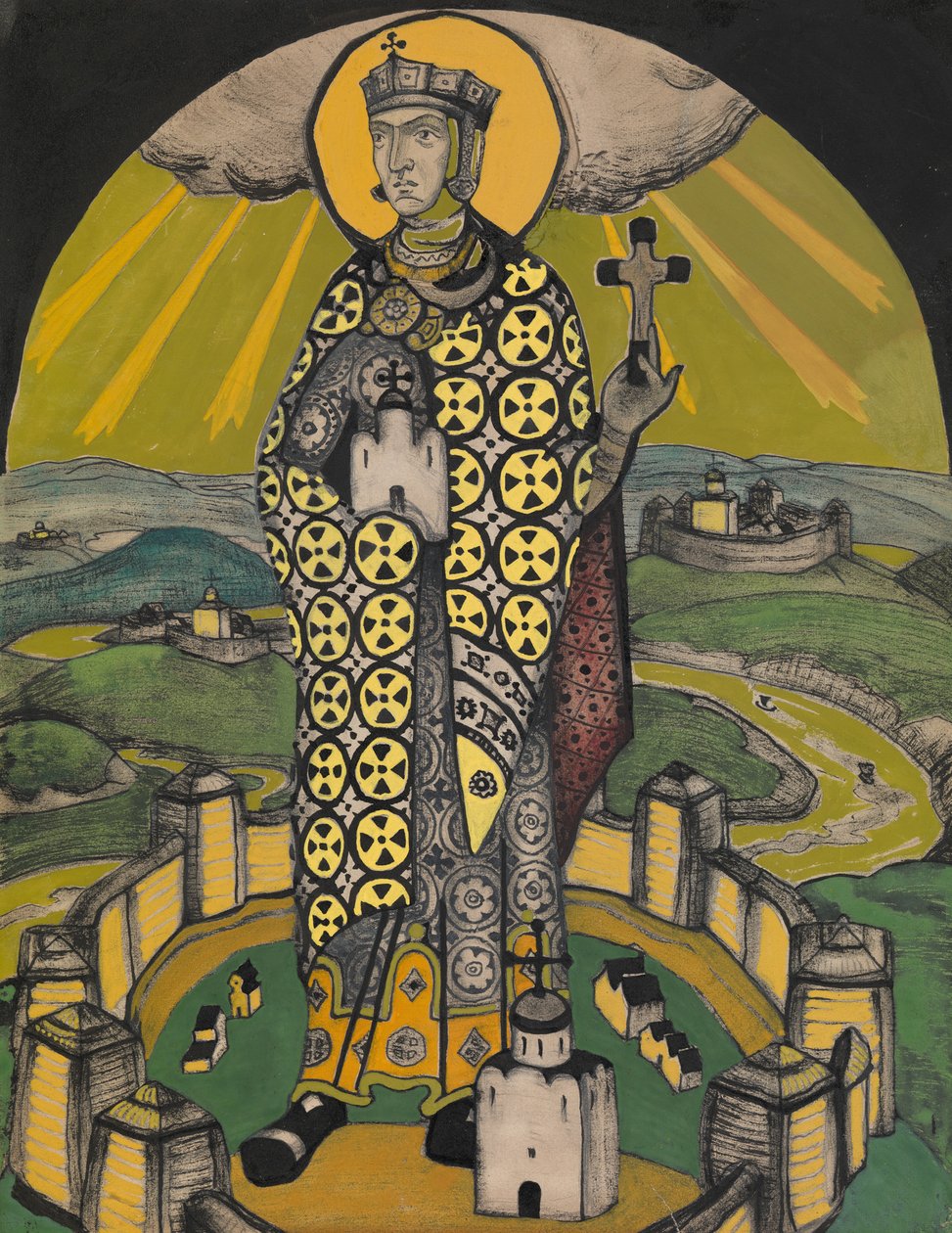 Heilige Olga, Prinzessin von Kiew von Nikolai Konstantinowitsch Roerich
