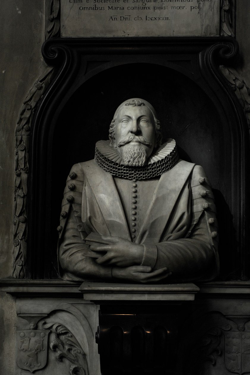 Denkmal für Hugo Barker, 1632 von Nicholas Stone