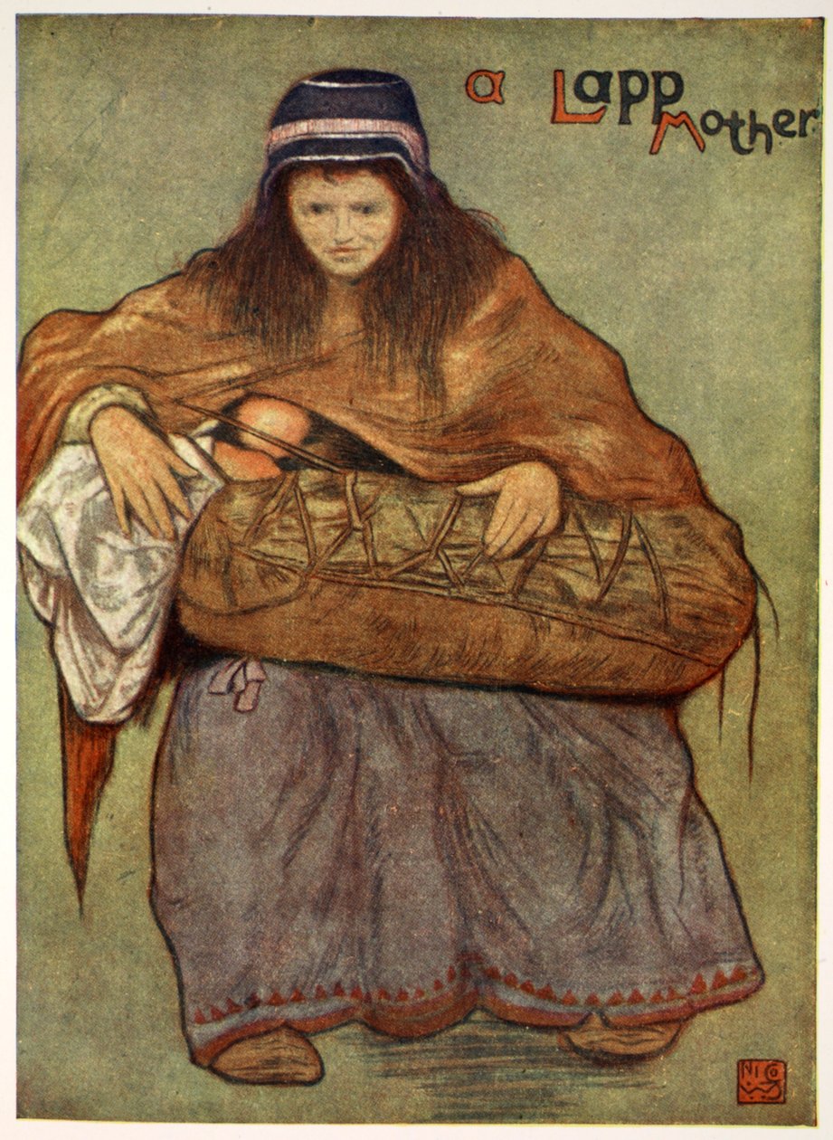 Eine Lappenmutter und ihr Kind, 1905 von Nico Jungman
