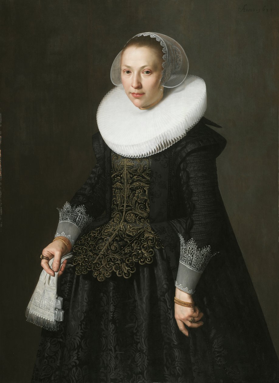 Porträt einer Dame, ca. 1630 von Nicolaes 1590 1653 Eliasz