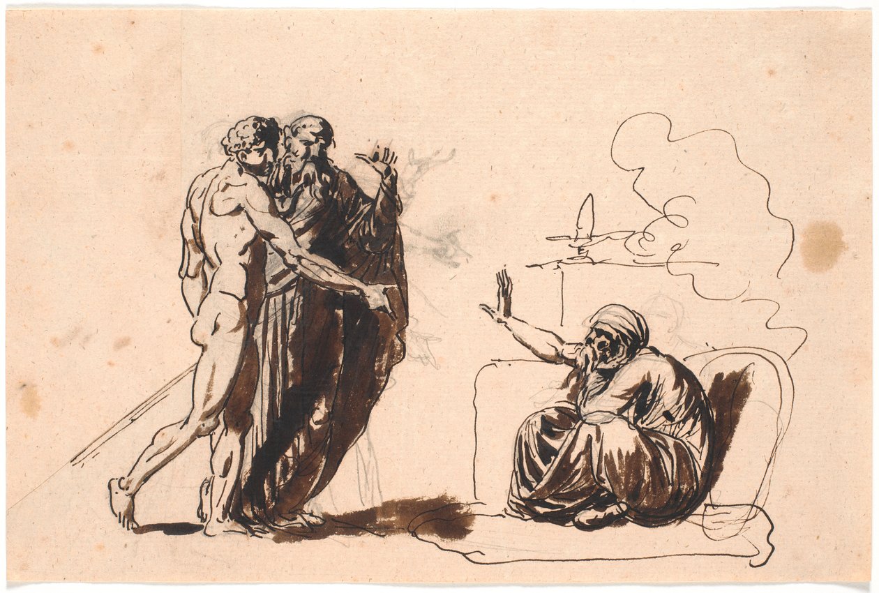 Alexanders Gesandter bei dem persischen Philosophen von Nicolai Abildgaard