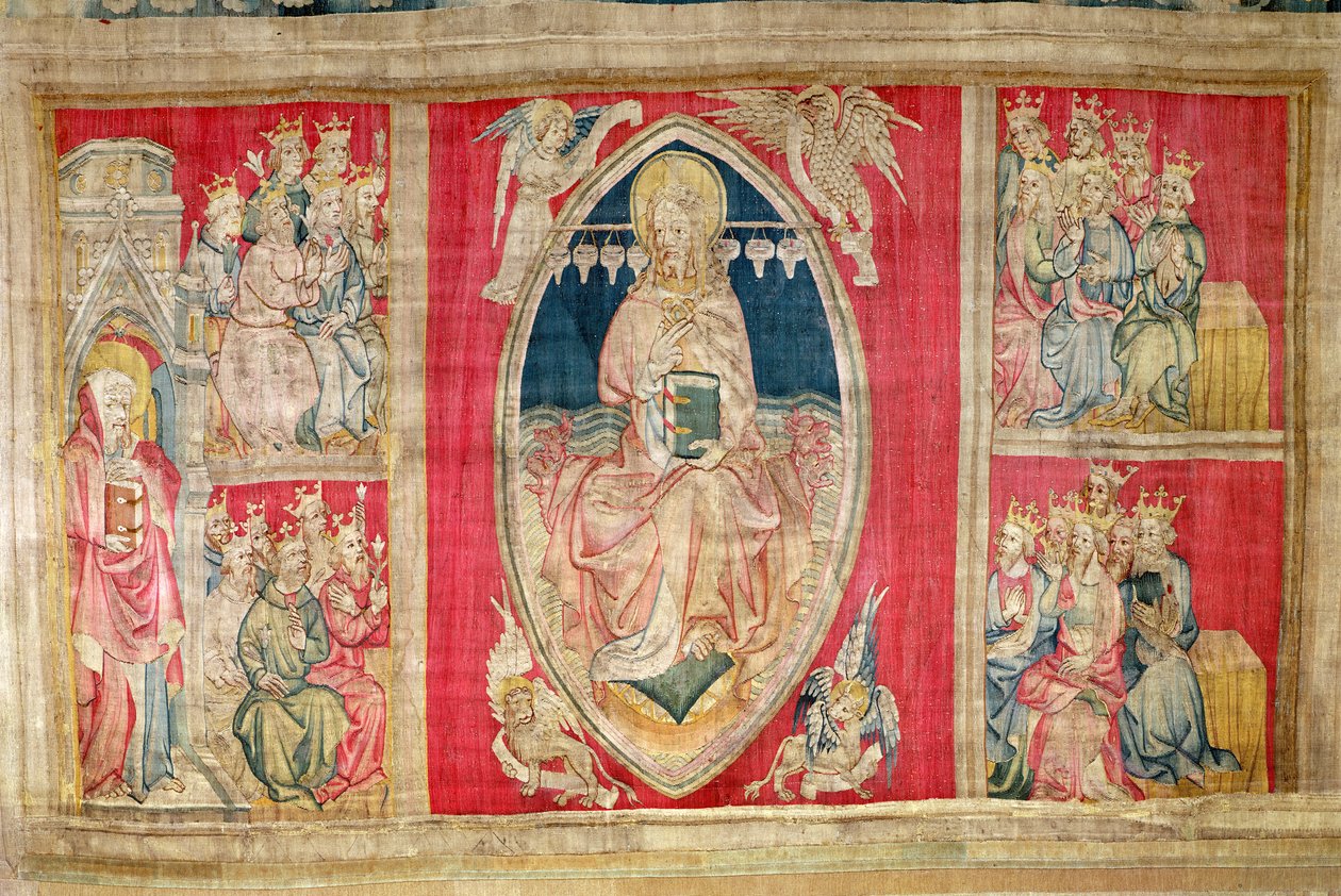 Christus auf dem Thron mit den apokalyptischen Tieren und den vierundzwanzig Ältesten, Nr. 4 aus 