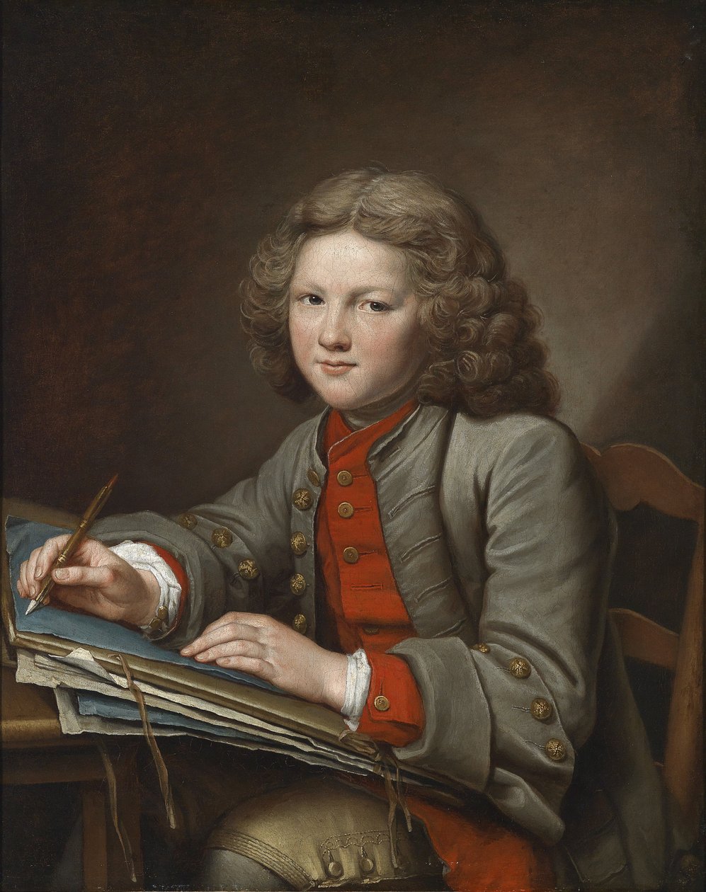 Ein zeichnender Knabe von Nicolas Bernard Lepicie