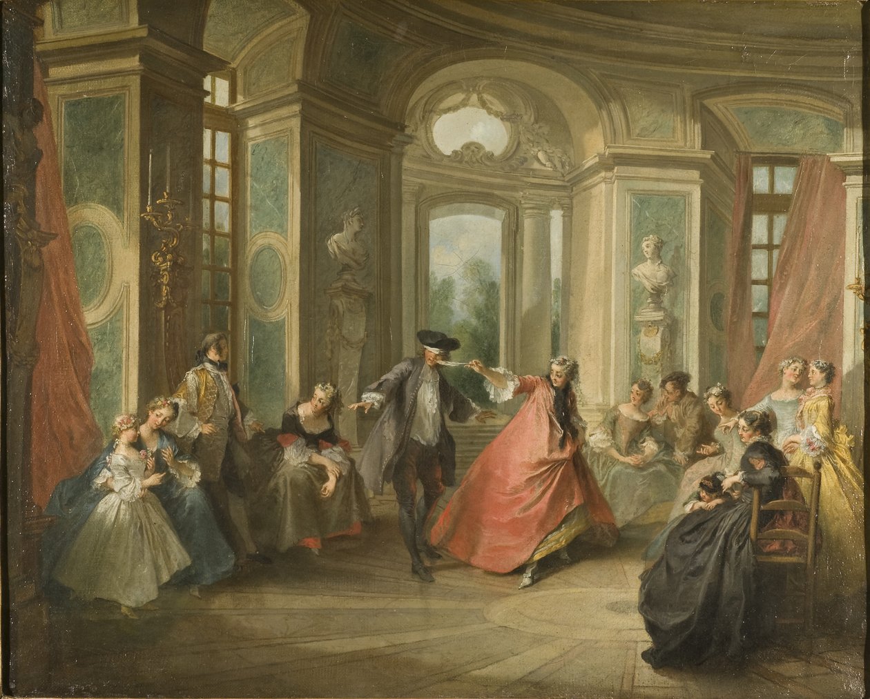 Blinde Kuh, 1729 von Nicolas Lancret