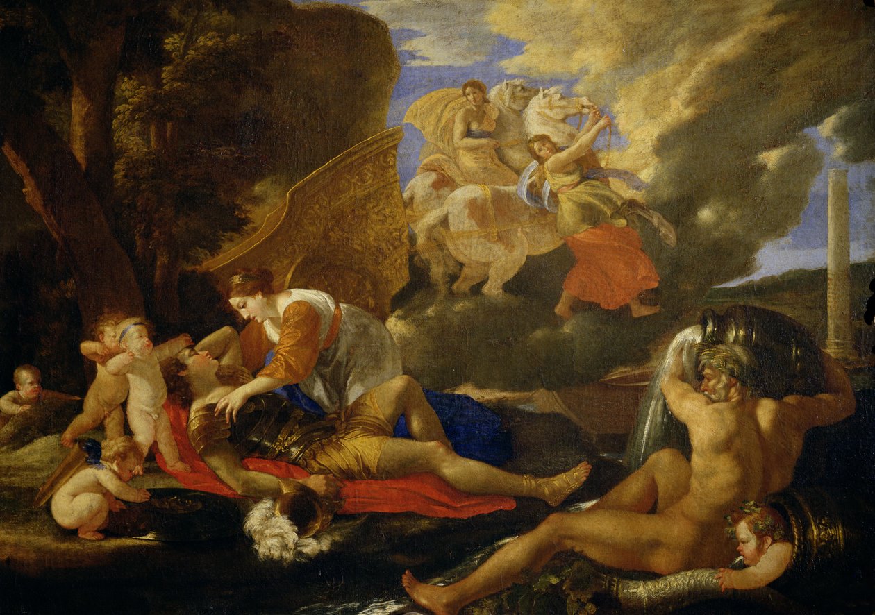 Rinaldo und Armida von Nicolas Poussin