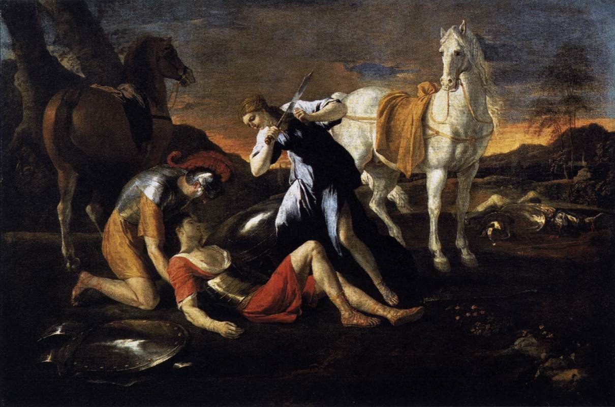 Tancred und Erminia von Nicolas Poussin