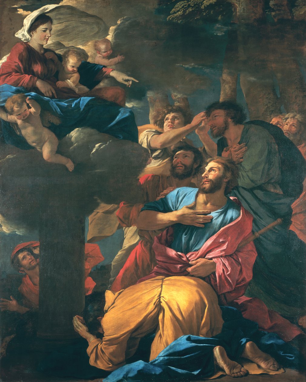 Die Erscheinung der Jungfrau dem Heiligen Jakobus dem Älteren, ca. 1629-30 von Nicolas Poussin